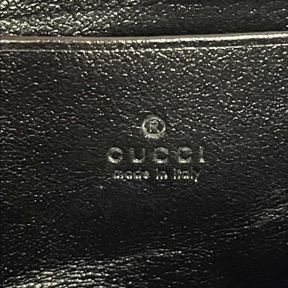 Gucci Torchon Marmont Quilted Leather Wallet on Chain WOC Bag Clutch Black/Red - Picture 16 of 17